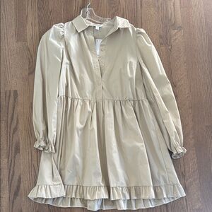 Stylish Cream Babydoll Women’s Dress